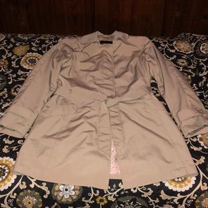 Tan trench coat